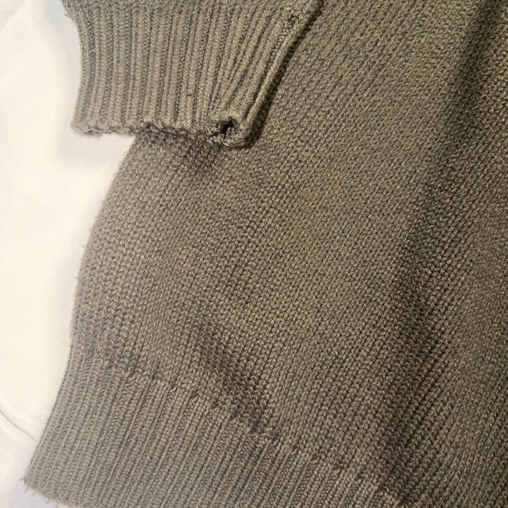 VTG Polo Ralph Lauren Knit Ribbed Pullover Sweater Mens XXL Cotton Olive Green - Picture 7 of 8